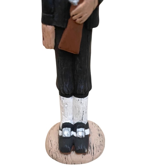 Vintage Ceramic Thanksgiving Pilgrim Stick People - Picture 2 of 9